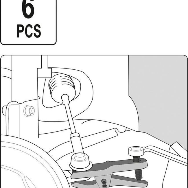 Set Extractoare Articulatii Sferice, 6 Buc, Yato YT-06157