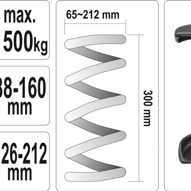 Presa pentru Arcuri 65 - 212mm Yato YT-2536