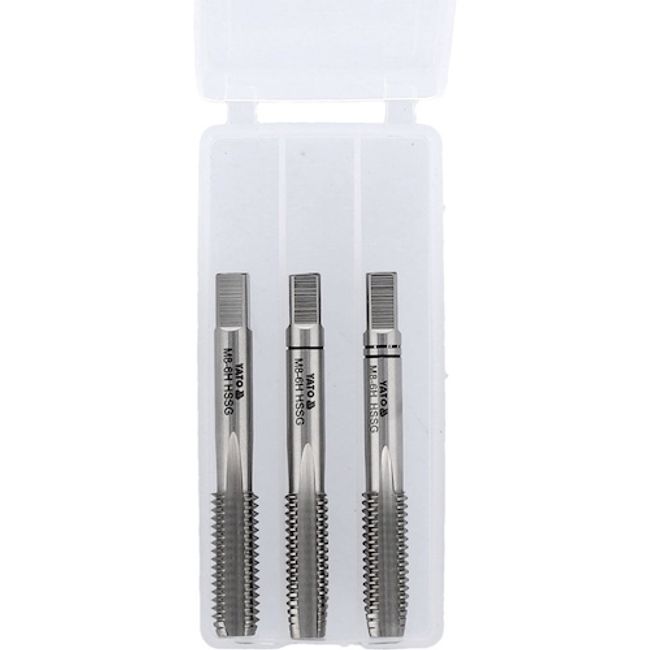 Set 3 tarozi cu filet metric, Yato YT-2935 22x56 mm, M8, 1.3 mm, HSS