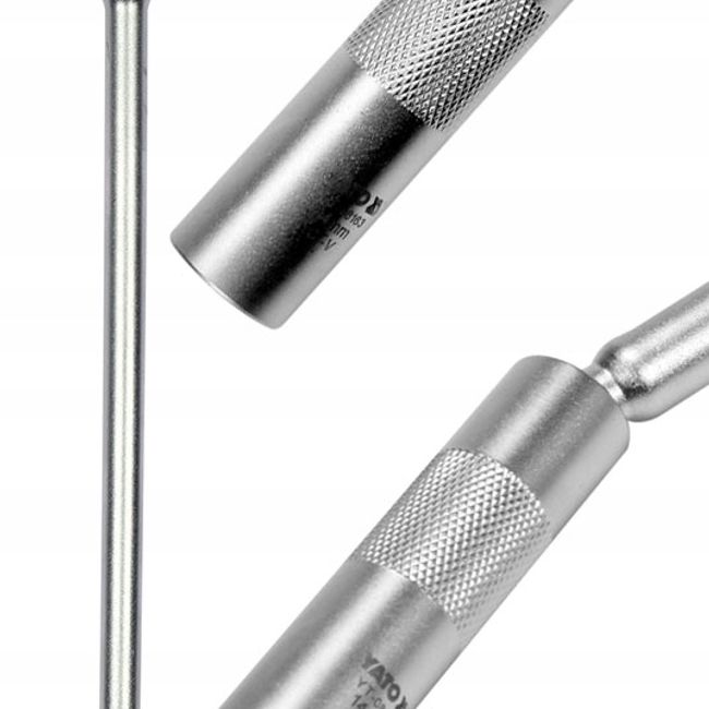 Cheie tubulara pentru bujii cu prelungitor 3/8" 14mm in 12 colturi Yato YT-08163