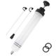 Pompa extractor fluid auto, seringa pentru schimb de ulei cu furtun, aspirator manual de combustibil si umplere, 500ml, transparent, pentru ulei si lichide mecanice
