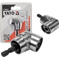 Adaptor unghiular pentru bormasina, cap inclinat, unghi 105 grade, tija hexagonala 1/4, max 1200 rpm, lungime 37 mm