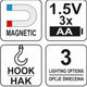 Lanterna Magnetica Rabatabila cu Led, 280lm, Yato YT-08513