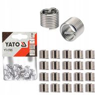 Set insertii pentru reparat filete M6 x 1.0 x 10.8 mm, Yato YT-1765
