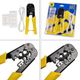 Set cleste sertizat conectori cu accesorii, RJ45 - RJ11, Vorel 45503
