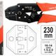 Cleste sertizat conectori auto Yato YT-2300, 0.5-6mm