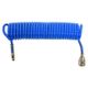 Furtun compresor aer comprimat, spiralat, 15 m, 5x8 mm, 10 bari