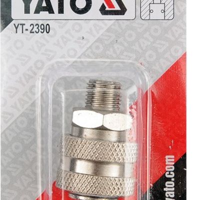 Mufa rapida pentru pistol pneumatic, filet exterior 1/4", Yato YT-2390
