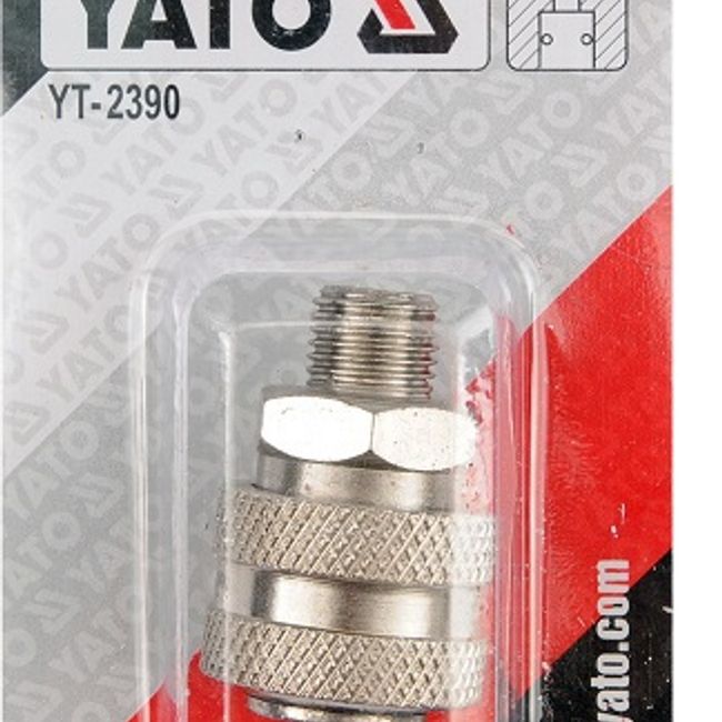 Mufa rapida pentru pistol pneumatic, filet exterior 1/4", Yato YT-2390