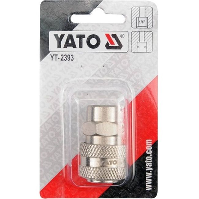 Mufa rapida pentru pistol peumatic, filet interior 1/4", Yato YT-2393