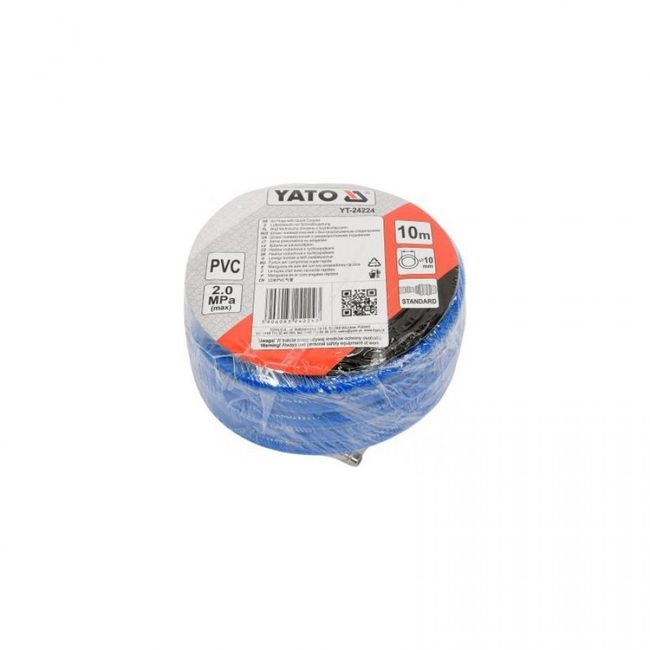 Furtun de Aer Comprimat 10mm, 20 Bar, 10 Metri, Yato YT-24224
