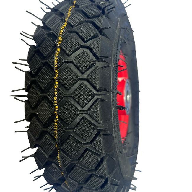 Roata Liza carucior janta metal cu rulment 4.10/3.50-4, ax 16 mm, model 1050