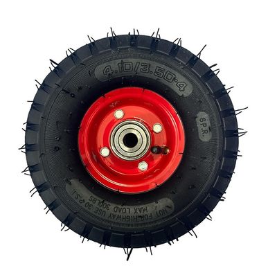 Roata Liza carucior janta metal cu rulment 4.10/3.50-4, ax 16 mm, model 1050