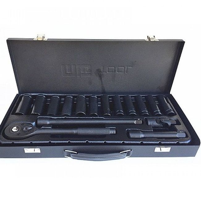 Trusa chei tubulare de impact lungi, 16 piese, 10 - 24mm
