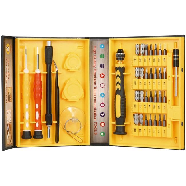 Set surubelnite de precizie 38 in 1, otel, varf magnetic