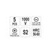 Set 5 surubelnite izolate pentru electricieni, Yato YT-2827, VDE, 1000 V