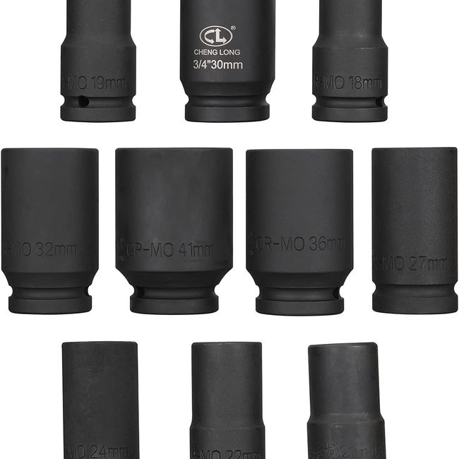 Set Chei Tubulare Impact 1, 10 Piese 17 - 41mm