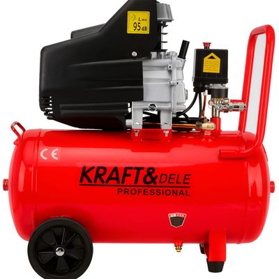 Compresor aer Kraft&Dele KD401, 50L, 3.8CP, 8Bar, 205/min, profesional