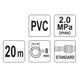 Furtun compresor, Yato YT-24221, 20 m, 20 bar, 1/4 inch mama-1/4 inch tata