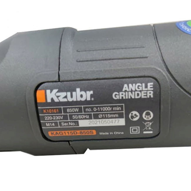 Polizor unghiular / Flex Kzubr K10161, cu variator, 850 W, 11000 RPM, 125 mm