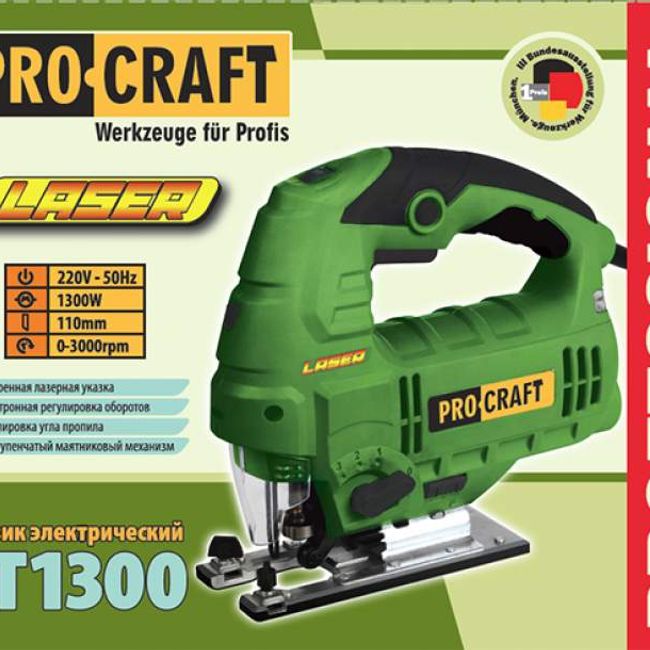 Fierastrau Pendular Procraft ST1300, 0-3000 RPM, 1300W, 110mm, LED Laser