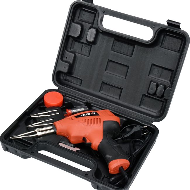 Pistol de lipit cu fludor Yato YT-82451, 200 W, 500 grade C, cu accesorii, in valiza