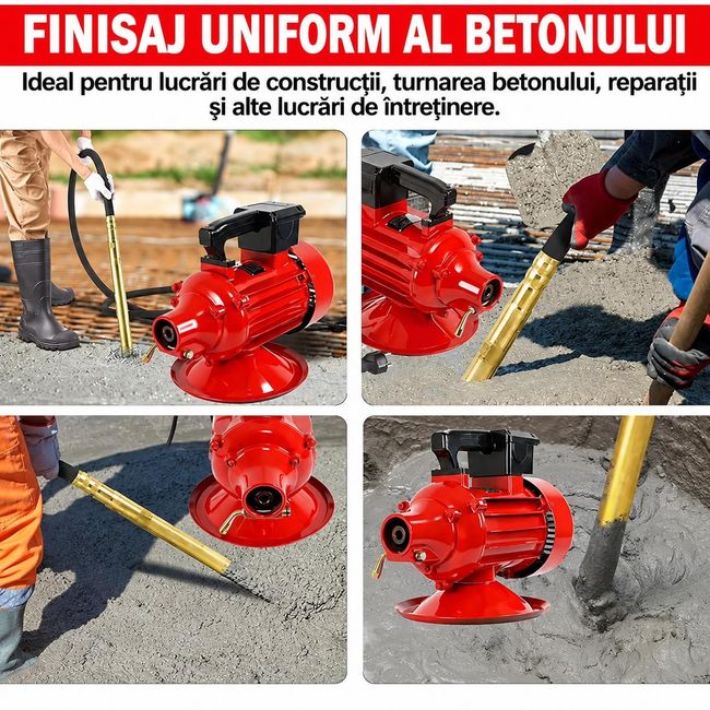 Vibrator pentru Beton DRK ZN-90, 2200 W, lance 6m x 49mm (6083)