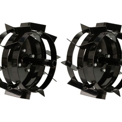 Set roti metalice cu manicot pentru motocultor, diametru 400 mm