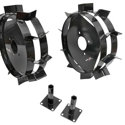 Set roti metalice cu manicot pentru motocultor, diametru 390 mm, interior manicot 33 mm