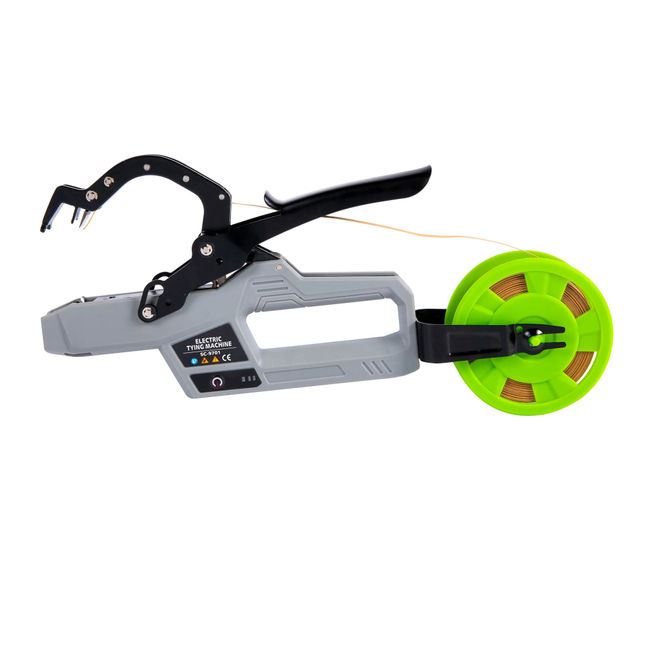 Aparat electric de legat via cu acumulator, 4.2V, 2.0 AH ,capacitate legare 45 mm, cu rola legare, model SC-9701