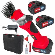 Masina de tuns oi cu acumulator, IETO, 48 V, 6000 mAh, 2 acumulatori, accesorii incluse, cutie de transport si depozitare