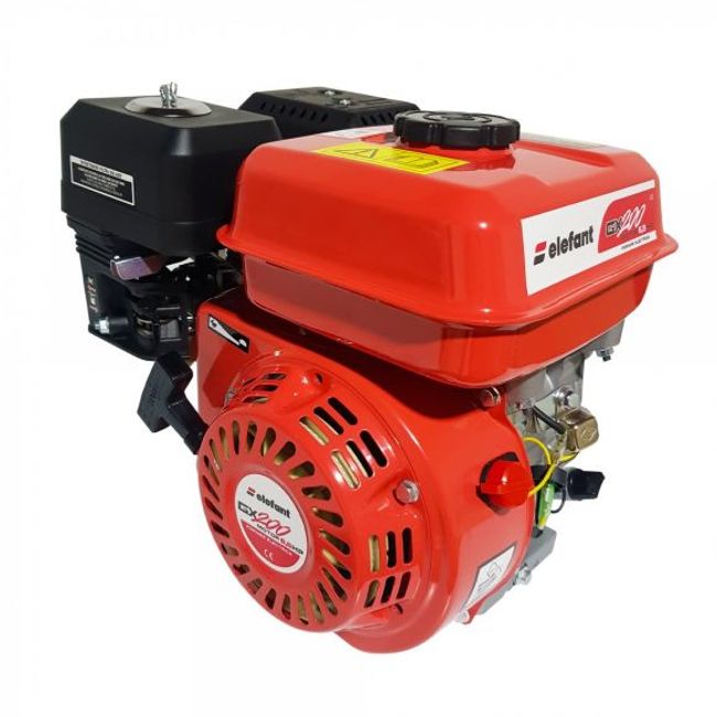 Motor pe benzina de uz general Elefant GX200 6.5CP, ax cilindric cu pana 19 mm, 4 timpi