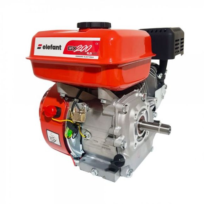 Motor pe benzina de uz general Elefant GX200 6.5CP, ax cilindric cu pana 19 mm, 4 timpi