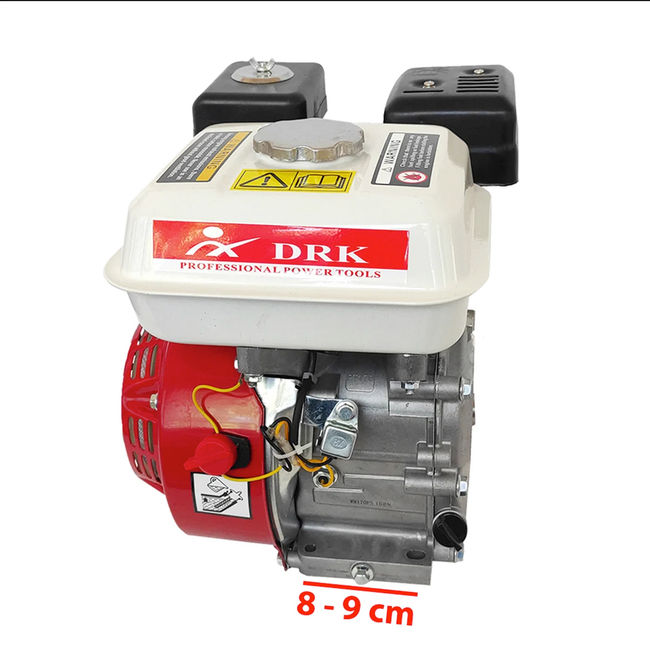 Motor pe benzina de uz general DRK GX200 (170F), 7 CP, ax canelat 25 mm, 4 timpi, filtru de aer umed