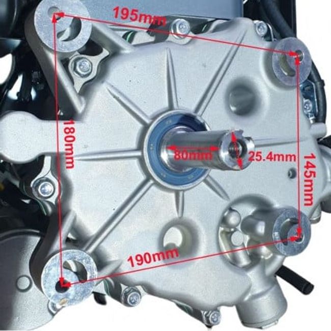 Motor pentru tractorase, ax vertical, Zongshen XP420, ax 25.4 Ø - 87mm, 11.5 CP