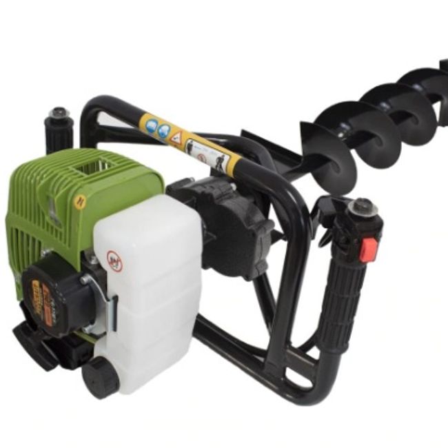 Motoburghiu pamant, Motoforeza Procraft GD62, pe benzina, 2 timpi, 2.5 CP, 1.85 kW, burghiu inclus 150 mm