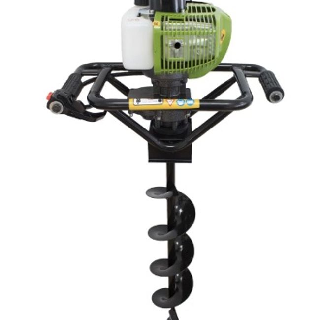 Motoburghiu pamant, Motoforeza Procraft GD62, pe benzina, 2 timpi, 2.5 CP, 1.85 kW, burghiu inclus 150 mm
