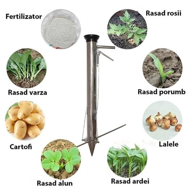 Plantator Manual pentru Rasaduri din Inox