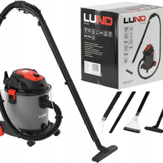 Aspirator multifunctional Lund 67125, 1200W, 20l, HEPA, 4.5m cablu