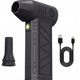 Suflanta aer portabila, brushless, indicator baterie, turbo fan, 130000 RPM, 3 trepte de putere, baterie 5000 mAh, negru