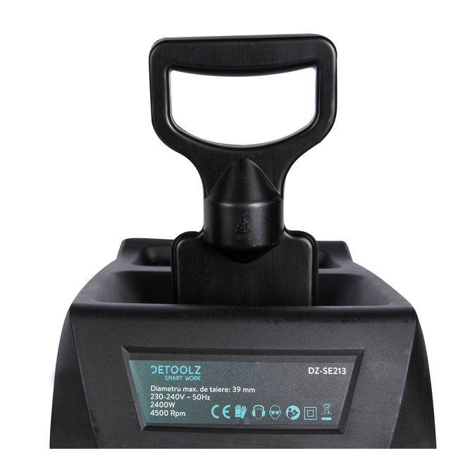 Tocator de crengi si resturi vegetale Detoolz DZ-SE213, electric, 2400 W