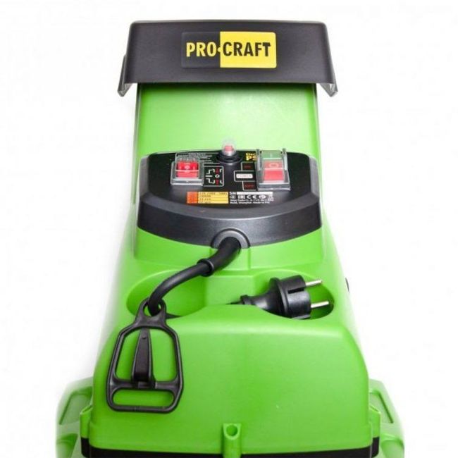 Tocator de crengi si resturi vegetale Procraft PLS2800, electric, 2800 W, diametru max. 44 mm