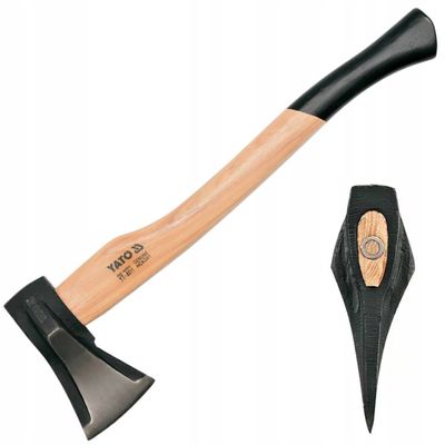 Topor pentru despicat cu maner din lemn, 1000 g, Yato YT-8011