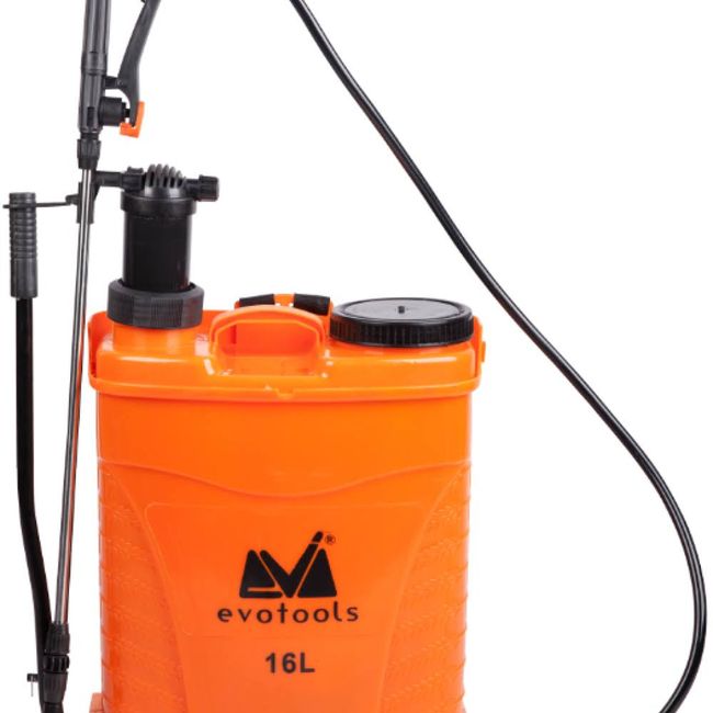 Pompa de stropit, electrica si manuala (2 in 1), Evotools, 12V, 8A, tip rucsac, rezervor 16L