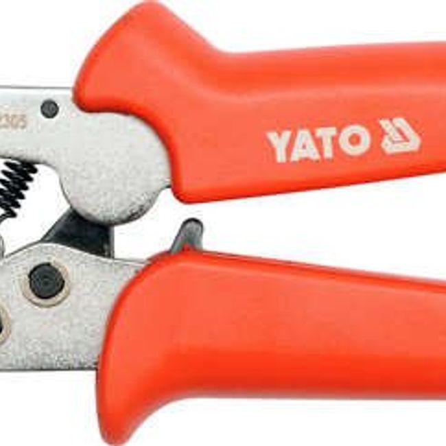 Cleste pentru sertizat, Yato YT-2305, 0.2-6.0 mm2, 175 mm