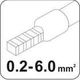 Cleste pentru sertizat, Yato YT-2305, 0.2-6.0 mm2, 175 mm