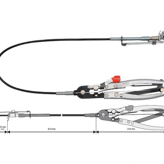 Cleste pentru coliere cu cablu Yato YT-0653