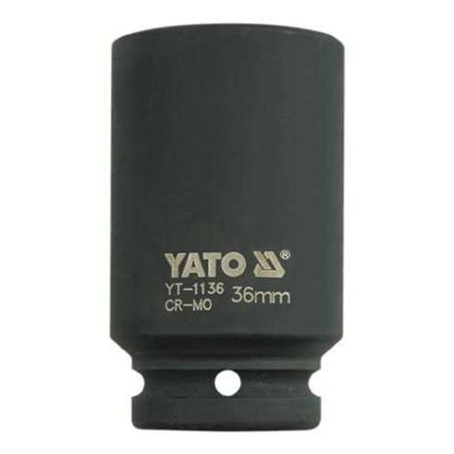 Cheie tubulara lunga de impact, 36mm, 3/4" CR-MO, Yato YT-1136