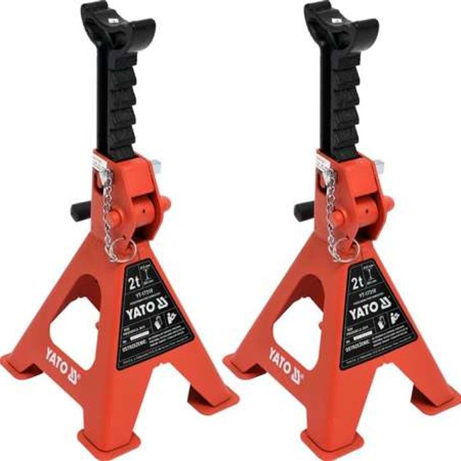 Set 2 suporti pentru auto, Yato YT-17310, capacitate 2 Tone