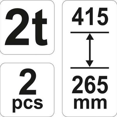Set 2 suporti pentru auto, Yato YT-17310, capacitate 2 Tone